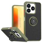 For ZTE Axon 60 / Blade V60 Q Shadow 1 Series TPU + PC Phone Case with Ring(Army Green)