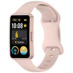 For Huawei Band 9 / 8 Slim Reverse Buckle Silicone Watch Band(Pink)