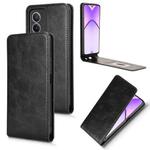 For OPPO K12X / A3 Pro Global Magnetic Vertical Flip Leather Phone Case(Black)