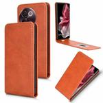 For vivo V30e 5G Global / V40 Lite 5G Magnetic Vertical Flip Leather Phone Case(Brown)