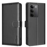 For Realme C75 4G Litchi Texture RFID Anti-theft Leather Phone Case(Black)