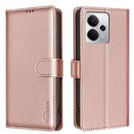 For Realme 14 5G Global Litchi Texture RFID Anti-theft Leather Phone Case(Gold)