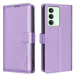 For Realme 14x 5G Litchi Texture RFID Anti-theft Leather Phone Case(Purple)