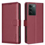 For Realme C71 4G Global Litchi Texture RFID Anti-theft Leather Phone Case(Red)