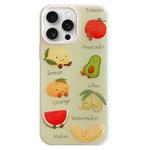 For iPhone 15 Pro Cartoon Creative TPU Hybrid PC Shockproof Phone Case(Fruit Series)