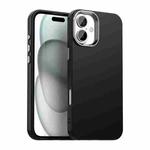 For iPhone 16 Colorful Series Shockproof Phone Case(Black)