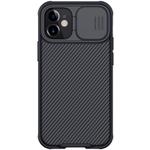 For iPhone 12 mini NILLKIN Black Mirror Pro Series Camshield Full Coverage Dust-proof Scratch Resistant Phone Case(Black)