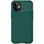 For iPhone 12 mini NILLKIN Black Mirror Pro Series Camshield Full Coverage Dust-proof Scratch Resistant Phone Case(Dark Green)