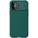 For iPhone 12 Pro Max NILLKIN Black Mirror Pro Series Camshield Full Coverage Dust-proof Scratch Resistant Phone Case(Dark Green)