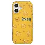 For iPhone 16 Double-sided IMD Printed TPU Phone Case(Butter Bear)