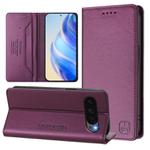 For Google Pixel 10 Pro XL RC01 Dual-Folded Magnetic Suction RFID Leather Phone Case(Violet)