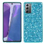 For Samsung Galaxy Note20 Ultra Glitter Powder Shockproof TPU Protective Case(Blue)
