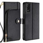 For TCL 50 5G Zipper Bag Leather Phone Case(Black)