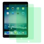 For iPad 9.7 (2018) 2 PCS 9H 2.5D Eye Protection Green Light Explosion-proof Tempered Glass Film
