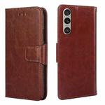 For Sony Xperia 1 VI Crystal Texture Leather Phone Case(Brown)