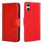 For Sony Xperia 10 VI Crystal Texture Leather Phone Case(Red)