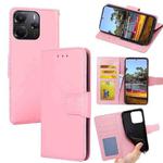 For Redmi Note 14 4G 164.84mm Crystal Texture Leather Phone Case(Pink)
