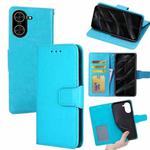 For Redmi A5 4G 171.7mm Crystal Texture Leather Phone Case(Sky Blue)