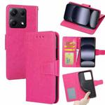 For Redmi Note 14S 4G Crystal Texture Leather Phone Case(Rose Red)