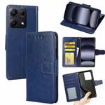 For Redmi Note 14S 4G Crystal Texture Leather Phone Case(Royal Blue)