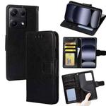 For Redmi Note 14S 4G Crystal Texture Leather Phone Case(Black)