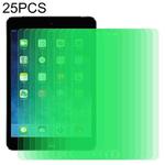 For iPad Mini 3 & 2 25 PCS 9H 2.5D Eye Protection Green Light Explosion-proof Tempered Glass Film