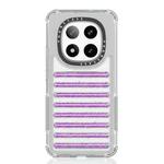 For Redmi Note 14 Pro+ 5G Capsule Glitter TPU Hybrid PC Airbag Phone Case(Purple)