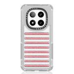 For Redmi Note 14 Pro+ 5G Capsule Glitter TPU Hybrid PC Airbag Phone Case(Red)