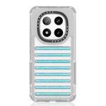 For Redmi Note 14 Pro+ 5G Capsule Glitter TPU Hybrid PC Airbag Phone Case(Blue)