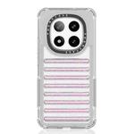For Redmi Note 14 Pro+ 5G Capsule Glitter TPU Hybrid PC Airbag Phone Case(Pink)