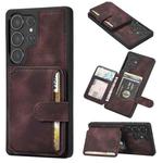 For Samsung Galaxy S25 Ultra 5G Skin Feel Dream RFID Anti-theft PU Card Bag Phone Case(Coffee)