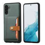 For Samsung Galaxy S25 5G Calfskin Card Slot TPU Hybrid PU Phone Case(Green)