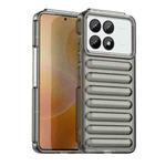 For Redmi K70 Pro Capsule Series Candy Color IMD Phone Case(Transparent Grey)