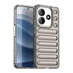 For Redmi Note 14 5G Capsule Series Candy Color IMD Phone Case(Transparent Grey)
