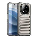 For Redmi Note 14 Pro+ 5G Capsule Series Candy Color IMD Phone Case(Transparent Grey)