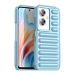 For OPPO A2 Capsule Series Candy Color IMD Phone Case(Blue)