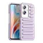 For OPPO A2 Capsule Series Candy Color IMD Phone Case(Purple)