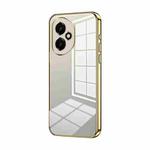For Honor 400 Global 156.5mm Transparent Plating Fine Hole Phone Case(Gold)