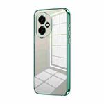 For Honor 400 Global 156.5mm Transparent Plating Fine Hole Phone Case(Green)