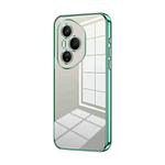 For Honor 400 Pro Global 160.8mm Transparent Plating Fine Hole Phone Case(Green)