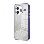 For Redmi K80 Gradient Glitter Powder Electroplated Phone Case(Purple)