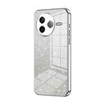 For Redmi K80 Gradient Glitter Powder Electroplated Phone Case(Silver)