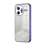 For Redmi K80 Pro Gradient Glitter Powder Electroplated Phone Case(Purple)