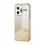 For Redmi K80 Pro Gradient Glitter Powder Electroplated Phone Case(Gold)