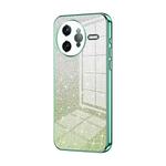 For Redmi K80 Pro Gradient Glitter Powder Electroplated Phone Case(Green)