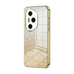 For Honor 300 Pro Gradient Glitter Powder Electroplated Phone Case(Gold)