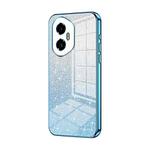 For Honor 300 Gradient Glitter Powder Electroplated Phone Case(Blue)