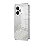 For Honor 400 Global 156.5mm Gradient Glitter Powder Electroplated Phone Case(Silver)
