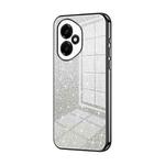 For Honor 400 Global 156.5mm Gradient Glitter Powder Electroplated Phone Case(Black)