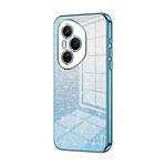 For Honor 400 Pro Global 160.8mm Gradient Glitter Powder Electroplated Phone Case(Blue)